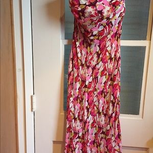 SHOSHANNA - SILK STRAPLESS DRESS